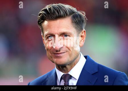 La foto del file datata 17-02-2019 del presidente del Crystal Palace Steve Parish, che accetta i piani rivisti dell'UEFA per una Champions League nuova-look dalla stagione 2024-25 non suona 'terribile' ma ritiene che il calcio europeo trarrebbe beneficio da un regolatore indipendente. Data di emissione: Mercoledì 11 maggio 2022. Foto Stock