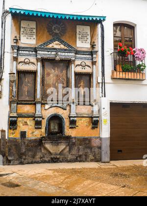 Grande aedicula (nicchia) in via Lineros - Cordoba, Spagna Foto Stock