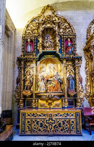 Pala d'altare di Sant'Ana nella Collegiata del Divino Salvatore - Siviglia, Spagna Foto Stock