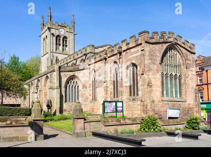 Derby St Peter's Church o St Peter's in the City Church of England Parrocchia St Peter's Churchyard Derby centro città Derbyshire Inghilterra Regno Unito GB Foto Stock