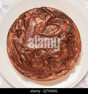 cheesecake al cioccolato doppia Foto Stock