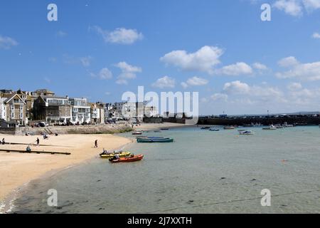 St Ives nella Cornovaglia di primavera Inghilterra regno unito Foto Stock
