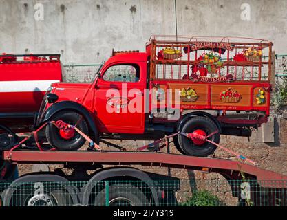 La storica comercial Vehicle Society si è radunata da Londra a Brighton Foto Stock