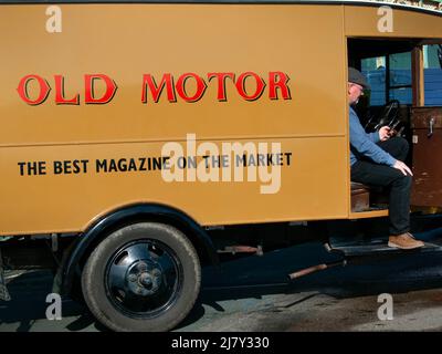 La storica comercial Vehicle Society si è radunata da Londra a Brighton Foto Stock