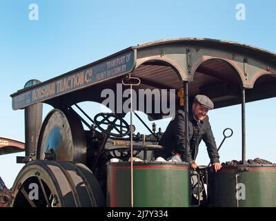 La storica comercial Vehicle Society si è radunata da Londra a Brighton Foto Stock