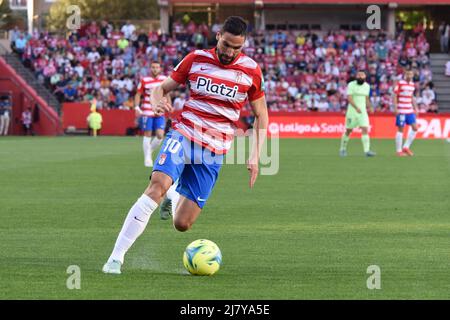 Granada, Spagna. 10th maggio 2022. Antonio Puertas di Granada CF durante la partita Liga tra Granada CF e Ath Bilbao allo stadio Nuevo Los Carmenes il 10 maggio 2022 a Granada, Spagna. (Foto di José M Baldomero/Pacific Press/Sipa USA) Credit: Sipa USA/Alamy Live News Foto Stock