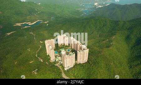 Paesaggio naturale nel Tai Tam Country Park, sull'isola di Hong Kong Foto Stock