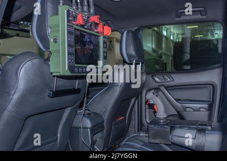 Bratislava, Slovacchia. 11th maggio 2022. Presentazioni della tecnologia della difesa e delle forze armate alla mostra internazionale della difesa. Credit: Rajmund Mogyorosi/Alamy Live News Foto Stock