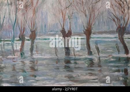 Dipinto intitolato 'acque alluvioni' di Claude Monet datato 1896 Foto Stock