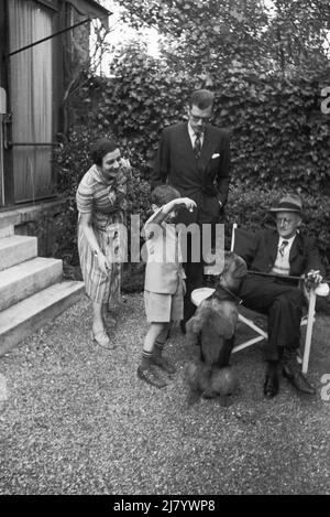 James Joyce e Famiglia, 1938 Foto Stock