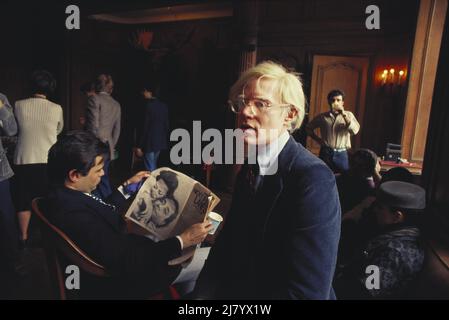 Andy Warhol, artista pop americano, 1975 Foto Stock