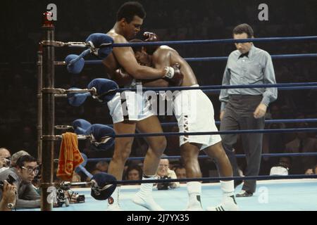 Ali contro Frazier, Madison Square Garden, 1971 Foto Stock