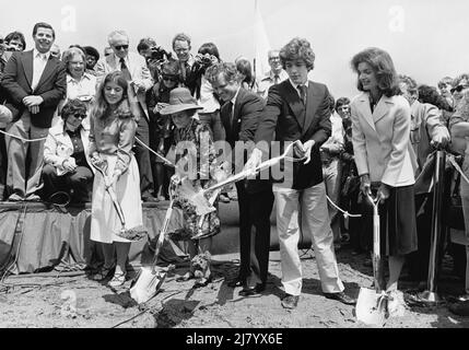 JFK Jr. E Caroline Kennedy Foto Stock