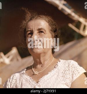 Golda Meir, primo ministro israeliano Foto Stock