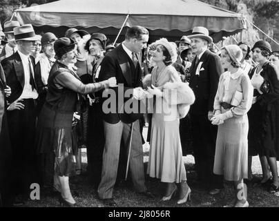 Paul Lukas, Vivienne Osborne, Dorothy Jordan, in set del film, 'The Amated Bachelor', Paramount Pictures, 1931 Foto Stock