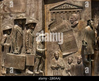 Monumento di storia afro-americana presso la state House di Columbia, South Carolina Foto Stock