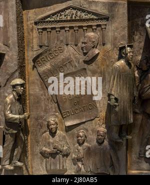 Monumento di storia afro-americana presso la state House di Columbia, South Carolina Foto Stock