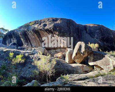 Wave Rock a Underground Creek, Girraween National Park, Queensland, Australia Foto Stock