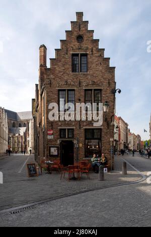 Ristorante Gruuthuse Hof a Bruges, Belgio, Europa Foto Stock