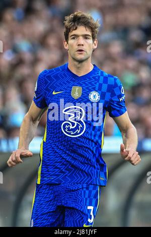 Leeds, Regno Unito. 12th maggio 2022. Marcos Alonso #3 di Chelsea durante la partita a Leeds, Regno Unito il 5/12/2022. (Foto di Mark Cosgrove/News Images/Sipa USA) Credit: Sipa USA/Alamy Live News Foto Stock