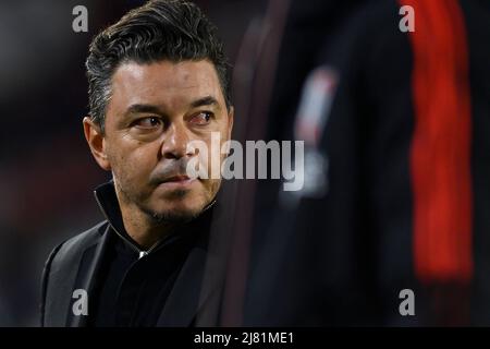 Buenos Aires, Argentina. 11th maggio 2022. Il gestore di River Plate, Marcelo Gallardo, ha visto durante la partita della Copa de la Liga 2022 tra River Plate e Tigre all'Estadio Mas Monumental. Punteggio finale; River Plate 1:2 Tigre. (Foto di Manuel Cortina/SOPA Images/Sipa USA) Credit: Sipa USA/Alamy Live News Foto Stock