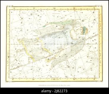 Alexander Jamieson - Virgo - piatto 18 da un atlante celeste comprendente una visualizzazione sistematica dei cieli - 1822 Foto Stock