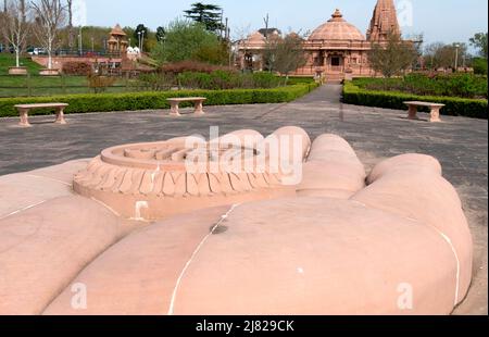 Tempio di Jain (Derasar) a Potters Bar, Regno Unito Foto Stock