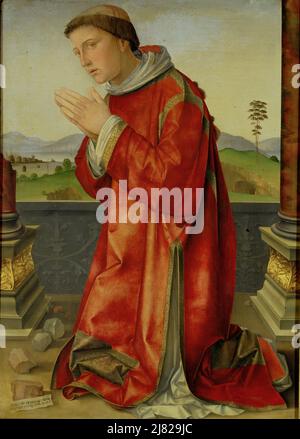 Santo Stefano (olio su pannello) di Francia, (Francesco di Marco Raibolini) il (1450-1517); Galleria Borghese, Roma, Lazio, Italia; Italiano, fuori copyright. Foto Stock