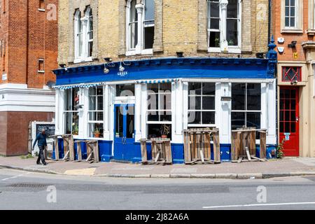 The Green, un pub a Clerkenwell Green, Londra, Regno Unito Foto Stock