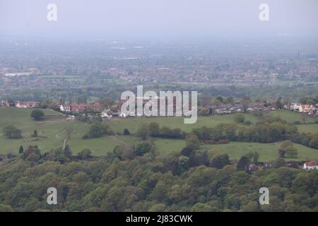 Goyt Mill da Mellor Cross Hillside, Manchester. REGNO UNITO Foto Stock