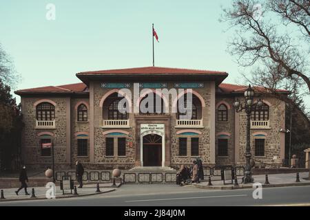 Ankara, Turchia - 21 febbraio 2022: Vecchia Grande Assemblea Nazionale della Turchia Foto Stock