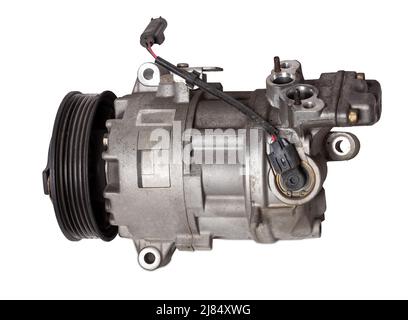 Ricambio per auto compressore dell'aria condizionata - pompa per l'alimentazione di freon sotto pressione al sistema di climatizzazione per raffreddare l'aria in estate calda. Spar Foto Stock
