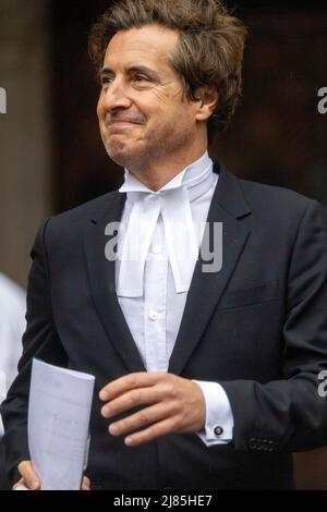 pic mostra: David Sherbourne avvocato a nome di Coleen Rooney parte il giorno due con Rebekah Vardy l'alta Corte oggi 11.5.22 Foto di GA Foto Stock