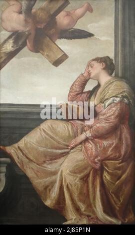 Il sogno di Sant'Elena del pittore rinascimentale italiano Paolo Veronese alla National Gallery di Londra, Regno Unito Foto Stock