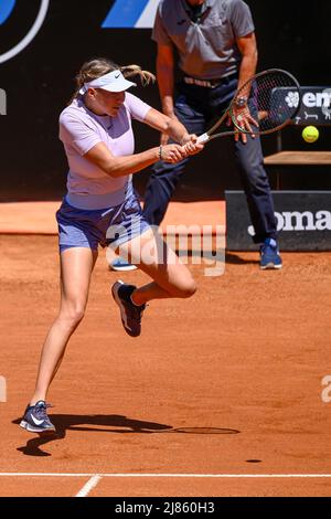 Roma, Italia. 13th maggio 2022. Amanda Anisimova (USA) durante le finali trimestrali contro Arena Sabalenka (BLR) del torneo WTA Master 1000 internazionali BNL D'Italia al Foro Italico il 13 maggio 2022 Credit: Independent Photo Agency/Alamy Live News Foto Stock