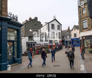 Lake Road Keswick Lake District Cumbria Foto Stock