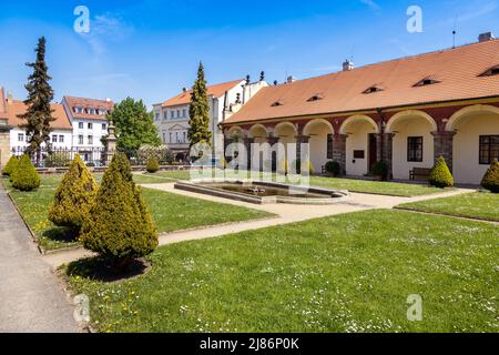 Barokni zamek Libochovice (nar. Kulturni pamatka), Ustecky kraj, Ceska republika / castello barocco Libochovice (punto di riferimento culturale nazionale), Repubblica Ceca Foto Stock