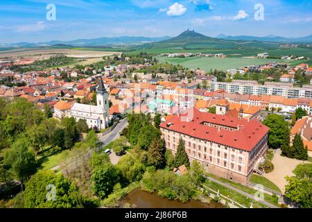 Barokni zamek Libochovice (nar. Kulturni pamatka), Ustecky kraj, Ceska republika / castello barocco Libochovice (punto di riferimento culturale nazionale), Repubblica Ceca Foto Stock