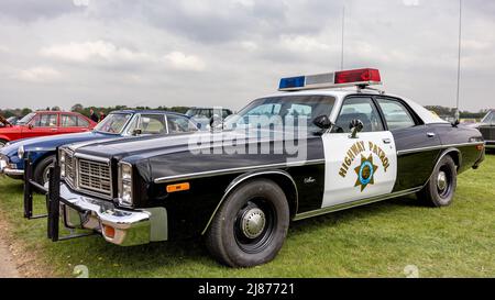 1978 Dodge Monaco, California Highway Patrol Car in mostra allo Scramble di aprile tenuto presso il Bicester Heritage Center il 23rd aprile 2022 Foto Stock