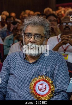 Dipankar Bhattacharya (dicembre 1960), segretario generale nazionale del Partito Comunista dell'India (marxista-leninista) Liberazione. Diverso momento della Conferenza di Stato da parte del Partito Comunista dell'India (marxista-leninista). Il Partito Comunista dell'India (Marxista-leninista.CPI ML) ha organizzato una Conferenza di Stato del 12th presso il Centro Gioventù di Stato che si svolgerà fino al 15th maggio 2022 per cercare la via d'uscita contro il regime fascista e comunale del BJP ha guidato il governo centrale e la democrazia disinvestimento del governo guidato da TMC (secondo il loro parere). (Foto di Amlan Biswas/Pacific Press) Foto Stock