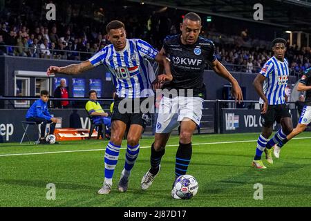 EINDHOVEN, PAESI BASSI - MAGGIO 13: Johnatan Opoku di De Graafschap durante l'olandese Keukenkampioendivisie - Playoff - Round 1 Match tra FC Eindhoven e De Graafschap allo stadio Jan Louwers il 13 maggio 2022 a Eindhoven, Paesi Bassi (Foto di Rene Nijhuis/Orange Pictures) Credit: Orange Pics Live News BV/Alamy Foto Stock