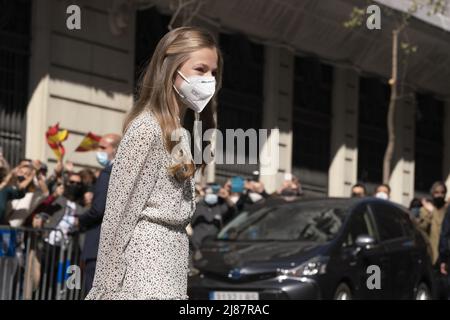 La Principessa Leonor di Spagna partecipa al 30th° anniversario dell'Istituto Cervantes di Madrid, Spagna presentando: Principessa Leonor di Spagna dove: Madrid, Spagna quando: 24 Mar 2021 credito: Oscar Gonzalez/WENN Foto Stock