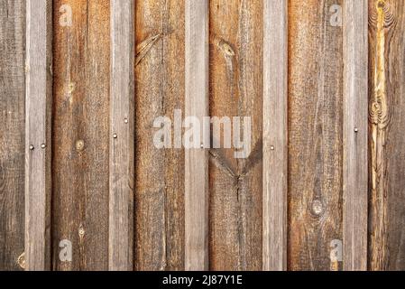 Trama di fondo della parete di legno di una casa di tappeti erbosi islandese tradizionale, Skaftafell, Islanda Foto Stock