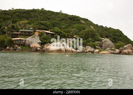 Ilha do Papagaio - Parrot Island Eco Resort, Santa Catarina, Brasile Foto Stock