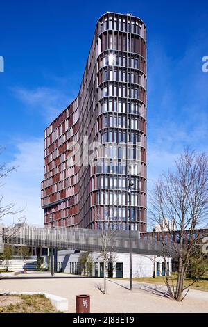 Maersk Torre (Maersk Tårnet), progettato da C.F. Møller Architects (2017); Blegdamsvej, Copenhagen, Danimarca Foto Stock