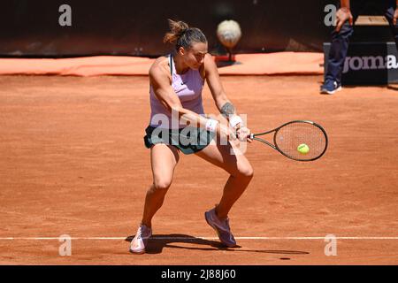 Roma, Italia. 13th maggio 2022. Arena Sabalenka (BLR) durante le finali del quarto contro Amanda Anisimova (USA) del torneo WTA Master 1000 internazionali BNL D'Italia al Foro Italico il 13 maggio 2022 Credit: Independent Photo Agency/Alamy Live News Foto Stock