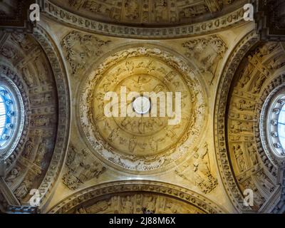 Soffitto a cupola della Sacristia Mayor (Sacrestia principale) - Cattedrale di Siviglia, Spagna Foto Stock