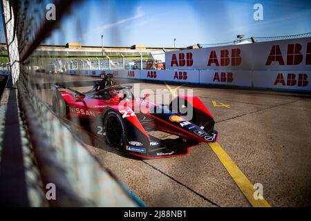 Berlino, Germania. 14th maggio 2022. 22 GUNTHER Maximilian (ger), Nissan e.dams, Nissan IM03, azione durante l'ePrix di Berlino 2022, incontro 5th del Campionato del mondo di Formula e ABB FIA 2021-22, sul circuito di Via Aeroporto Tempelhof dal 13 al 15 maggio, a Berlino - Foto: Joao Filipe/DPPI/LiveMedia Credit: Independent Photo Agency/Alamy Live News Foto Stock
