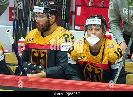 Helsinki, Finlandia. 13th maggio 2022. Nella partita GERMANIA - CANADA IIHF ICE HOCKEY WORLD CHAMPIONSHIP Group B a Helsinki, Finlandia, 13 maggio 2022, Stagione 2021/2022 © Peter Schatz / Alamy Live News Credit: Peter Schatz/Alamy Live News Foto Stock