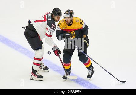 Helsinki, Finlandia. 13th maggio 2022. Nella partita GERMANIA - CANADA IIHF ICE HOCKEY WORLD CHAMPIONSHIP Group B a Helsinki, Finlandia, 13 maggio 2022, Stagione 2021/2022 © Peter Schatz / Alamy Live News Credit: Peter Schatz/Alamy Live News Foto Stock